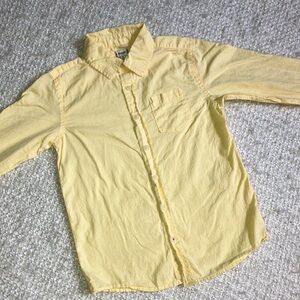 🌞 RUUM BOYS SIZE SMALL (7:8) YELLOW BUTYON DOWN SHIRT